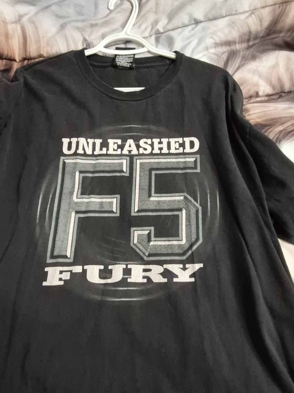 Rare Y2K WWE Brock Lesnar “Unleashed F5 Fury” T-Shirt – 2xl